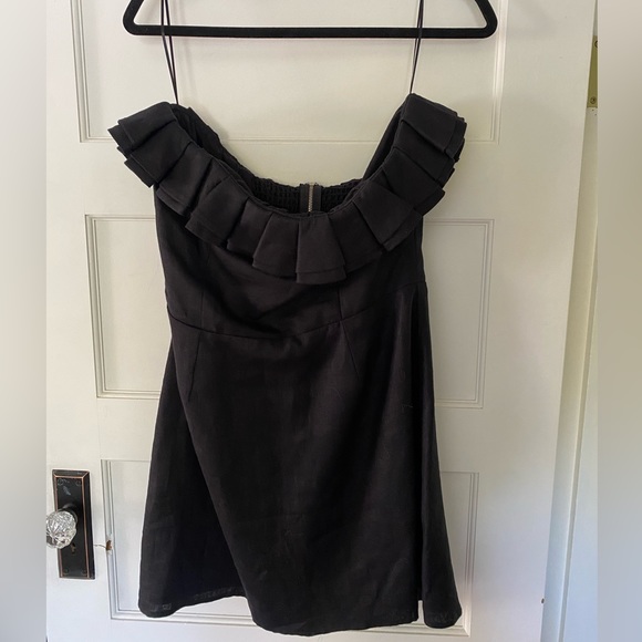 Reformation Reef Strapless Linen Mini Dress - Picture 3 of 5